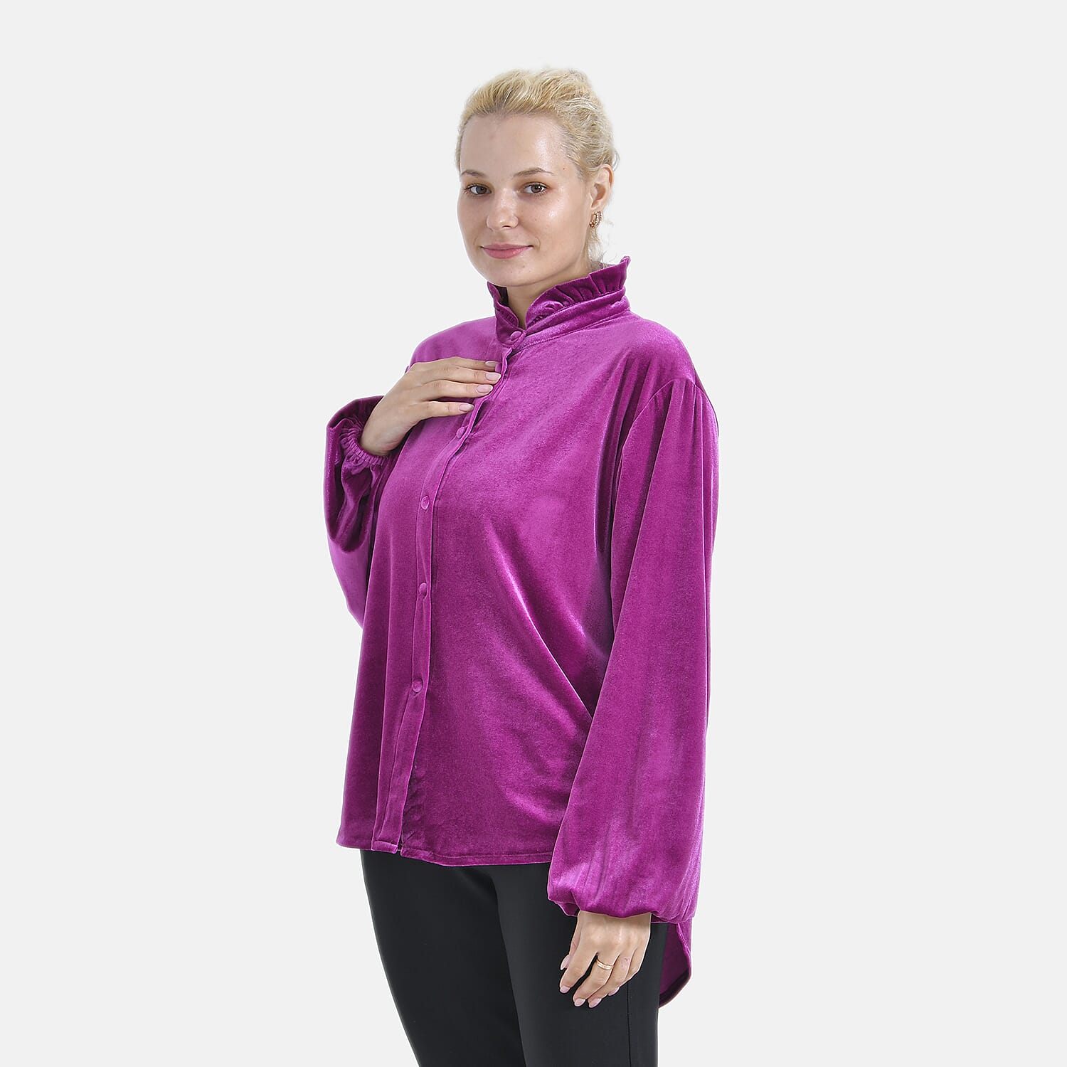 La Marey Ladies Velvet Blouse 7865198 3