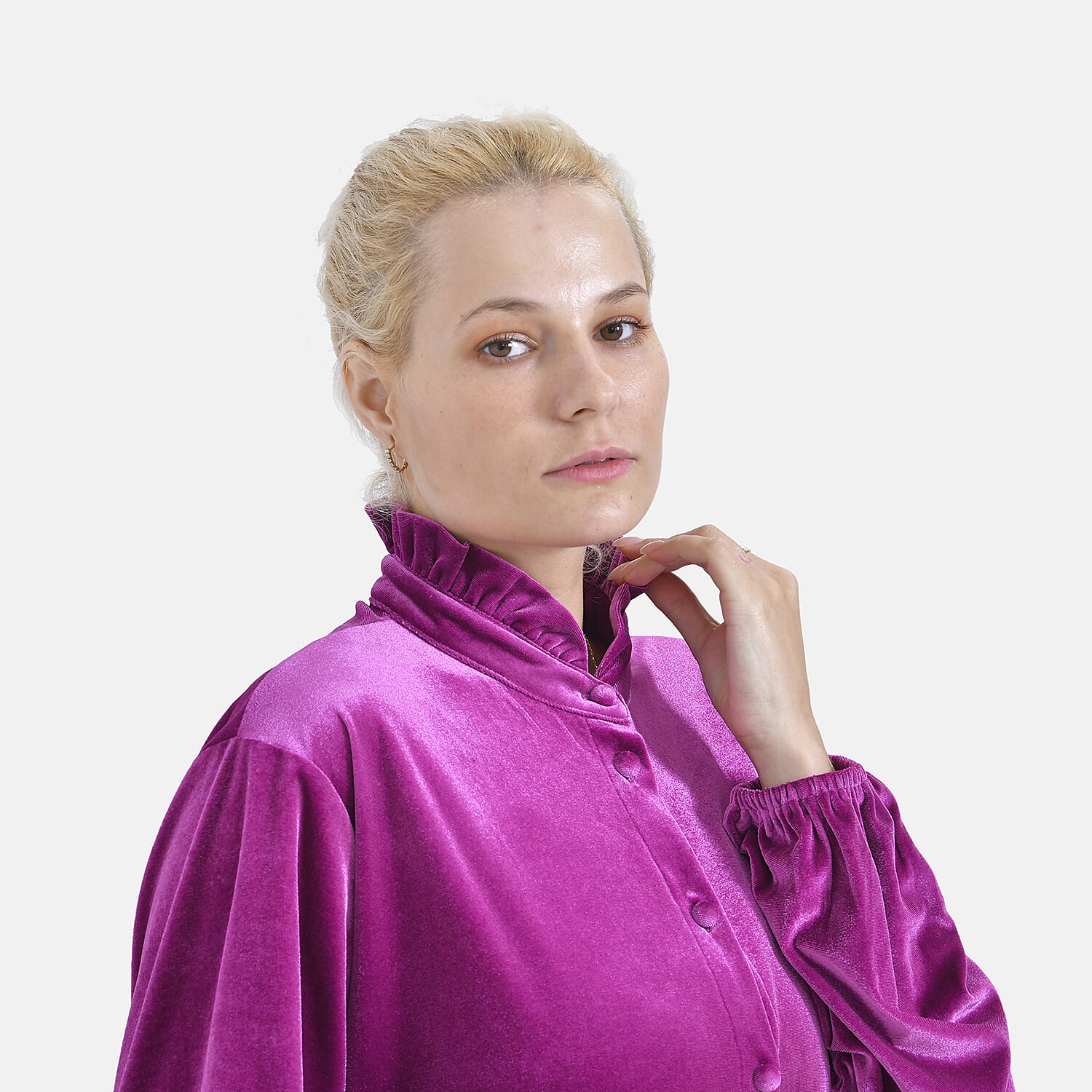 La Marey Ladies Velvet Blouse 7865198 5