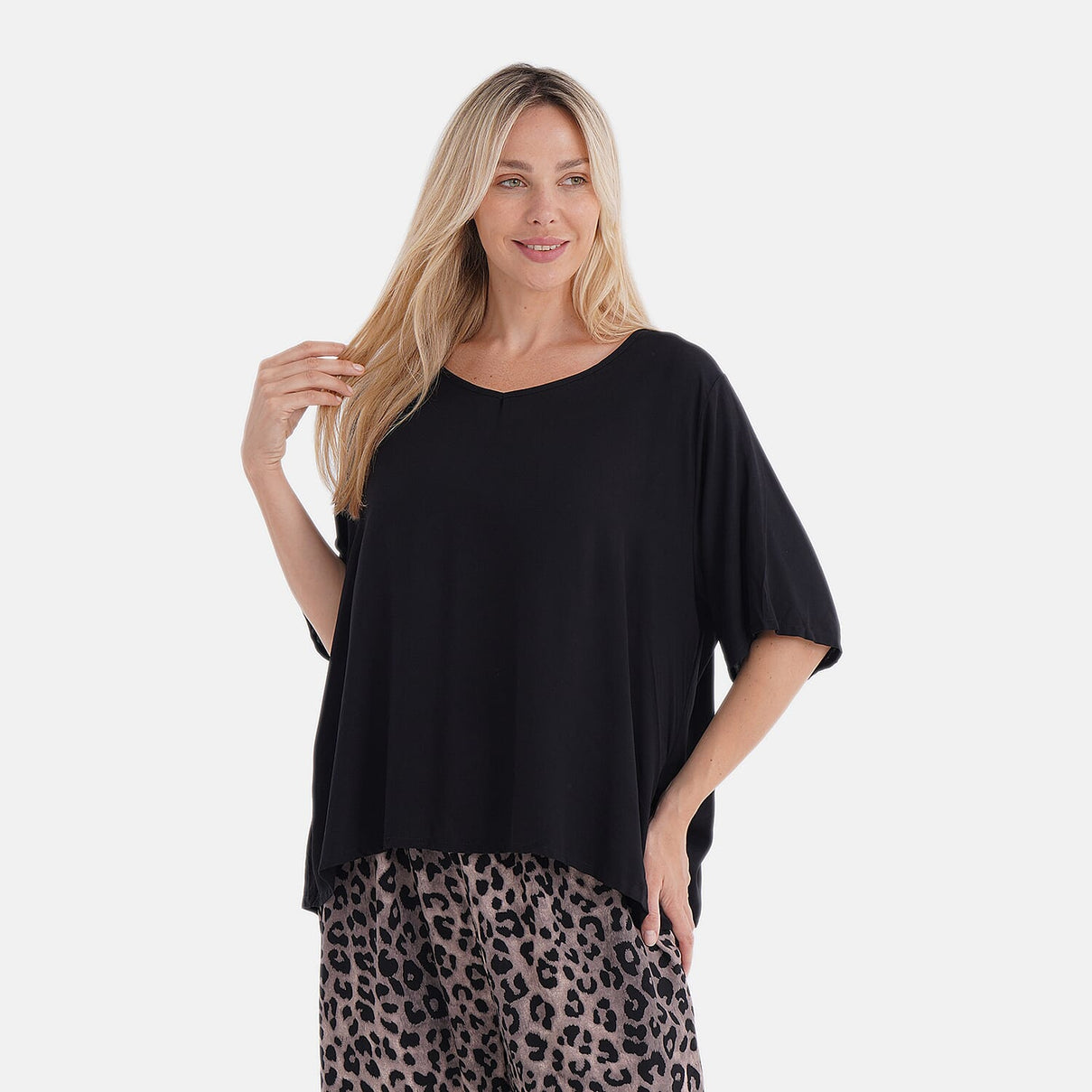 La Marey Leopard Print Loungewear Co-ords Set V32528328 4