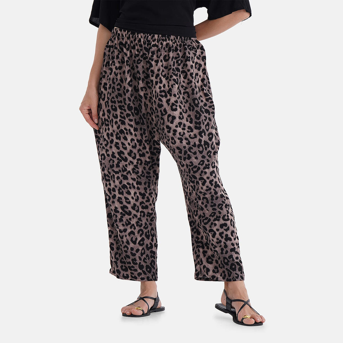 La Marey Leopard Print Loungewear Co-ords Set V32528328 6