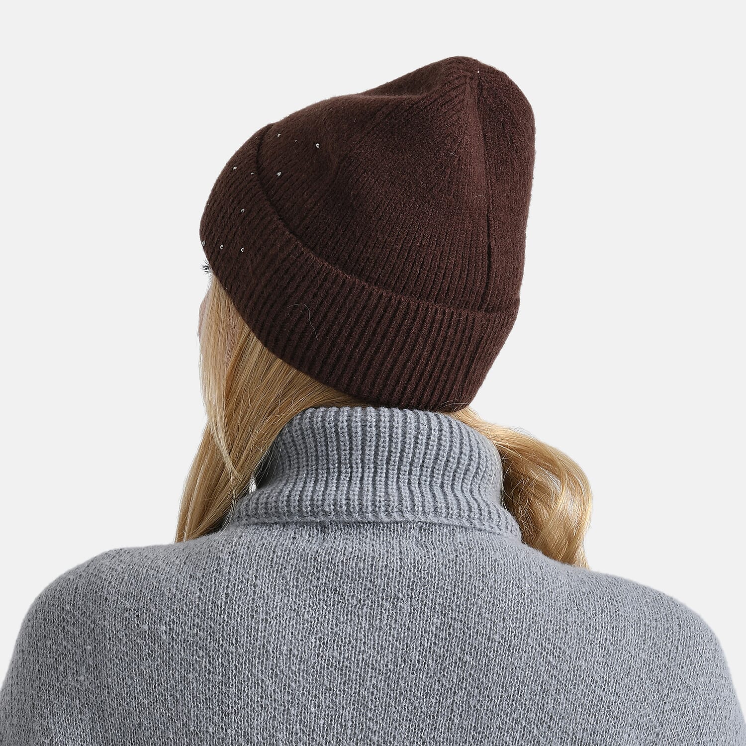 La Marey Beanie Hat with Rhinestones 8249756 2