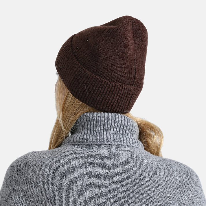La Marey Beanie Hat with Rhinestones 8249756 2