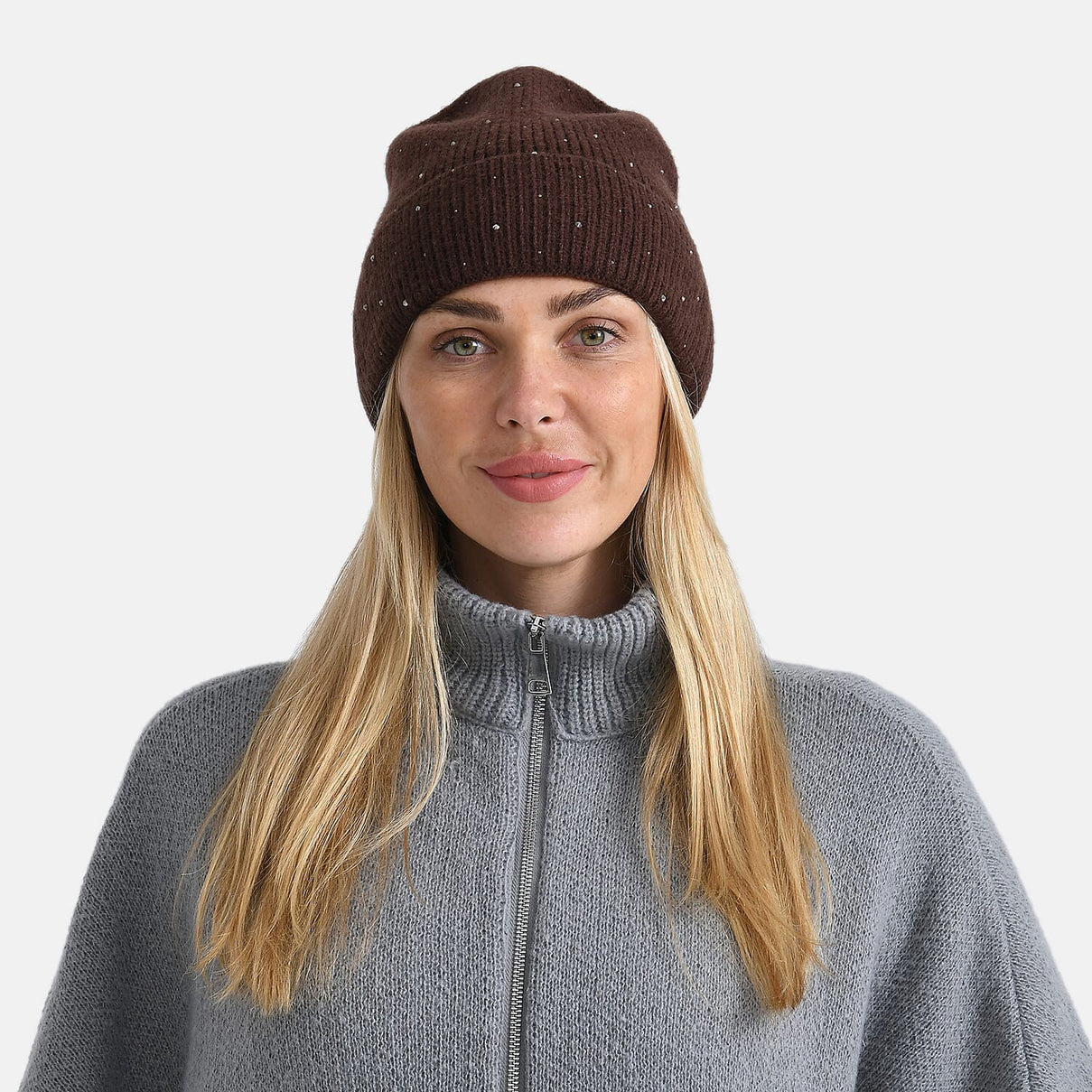 La Marey Beanie Hat with Rhinestones 8249756 4