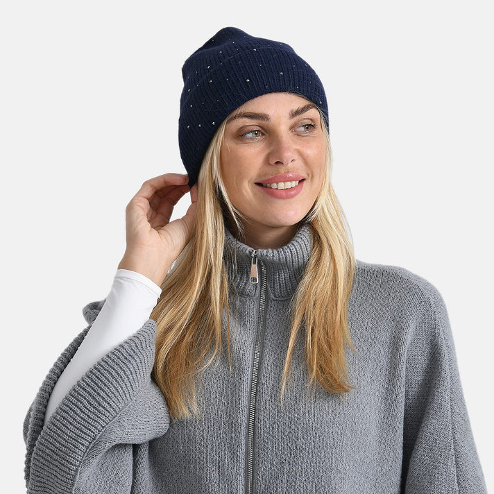 La Marey Beanie Hat with Rhinestones V32617263 1