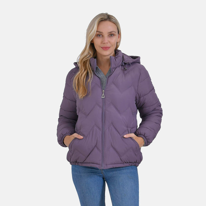 La Marey Lightning-Patterned Jacket (Size 12 to 14) - Purple 7858661 1