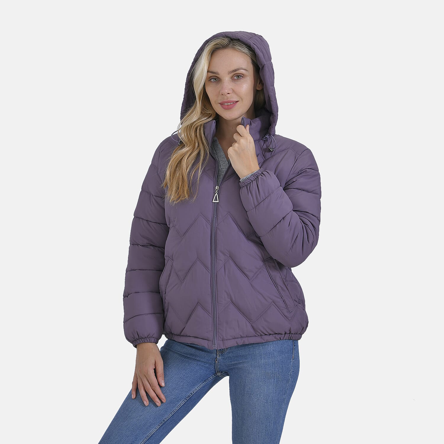 La Marey Lightning-Patterned Jacket (Size 12 to 14) - Purple 7858661 3