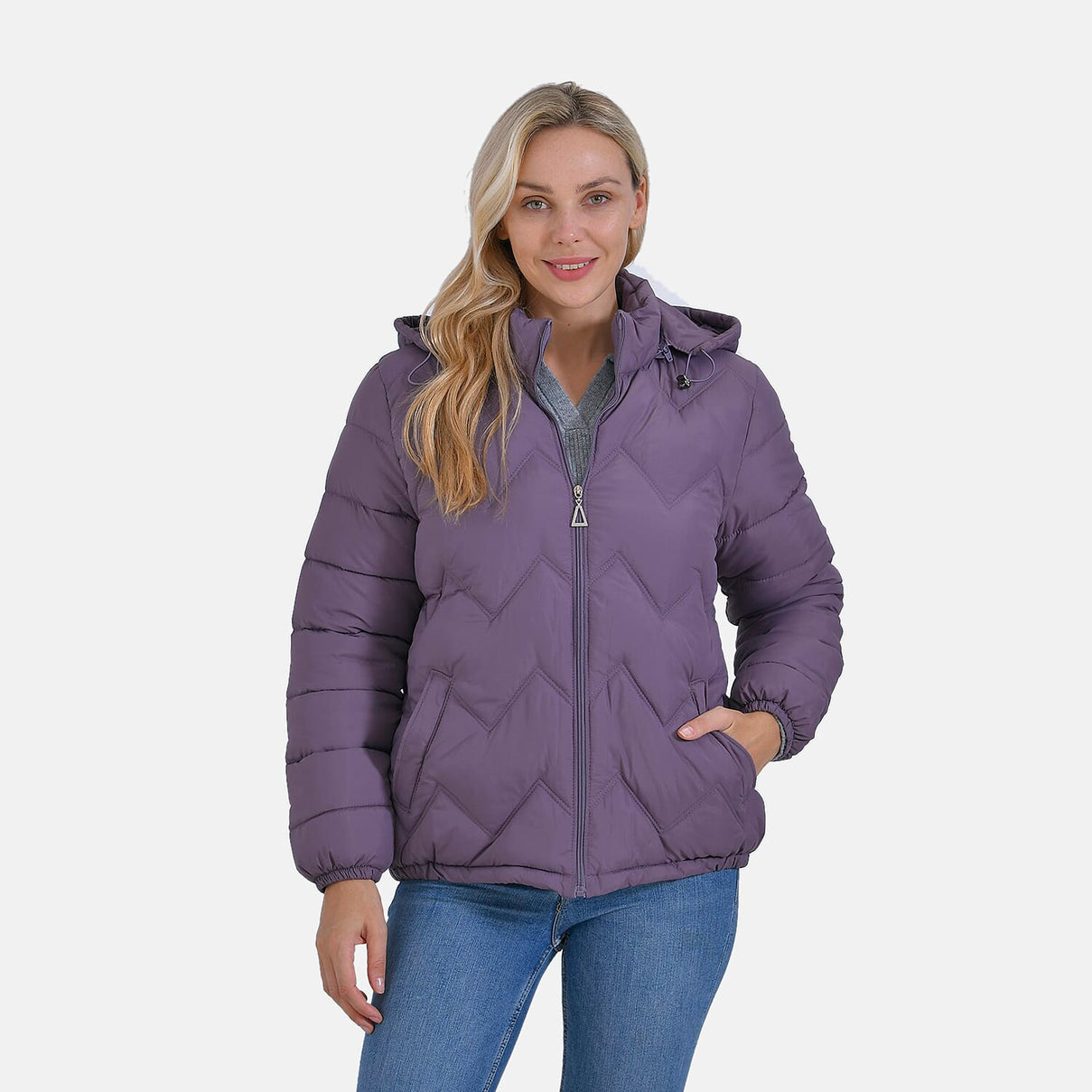 La Marey Lightning-Patterned Jacket (Size 12 to 14) - Purple 7858661 5