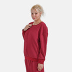 La Marey Loungewear Top (Size S) - Red