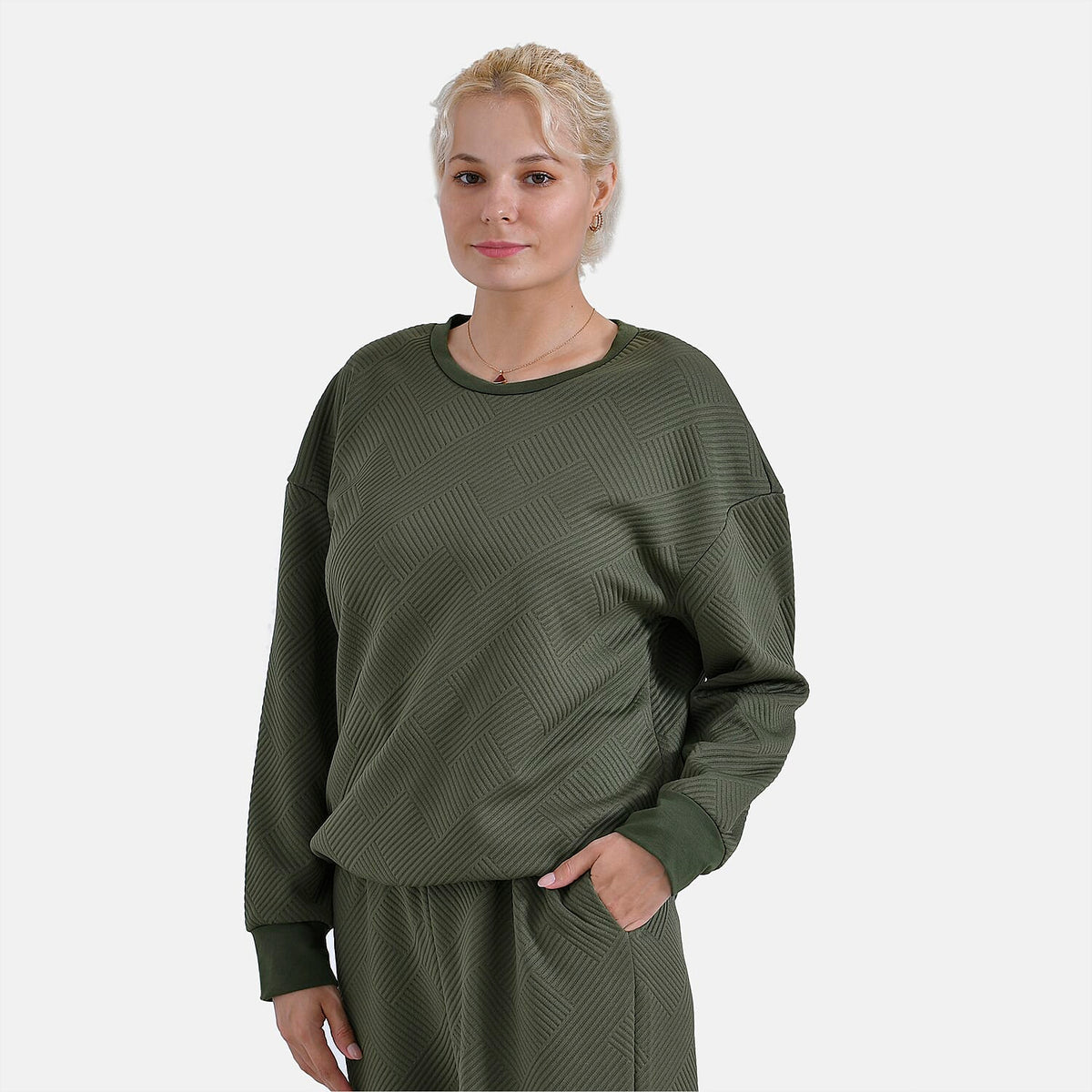 La Marey Loungewear Top (Size L) - Green 7851771 5