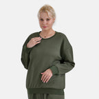 La Marey Loungewear Top (Size 8 to 10) - Olive