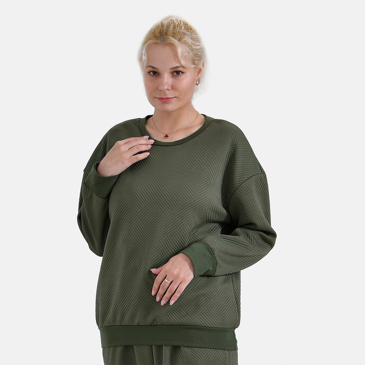 La Marey Loungewear Top (Size 8 to 10) - Olive V32516427 0