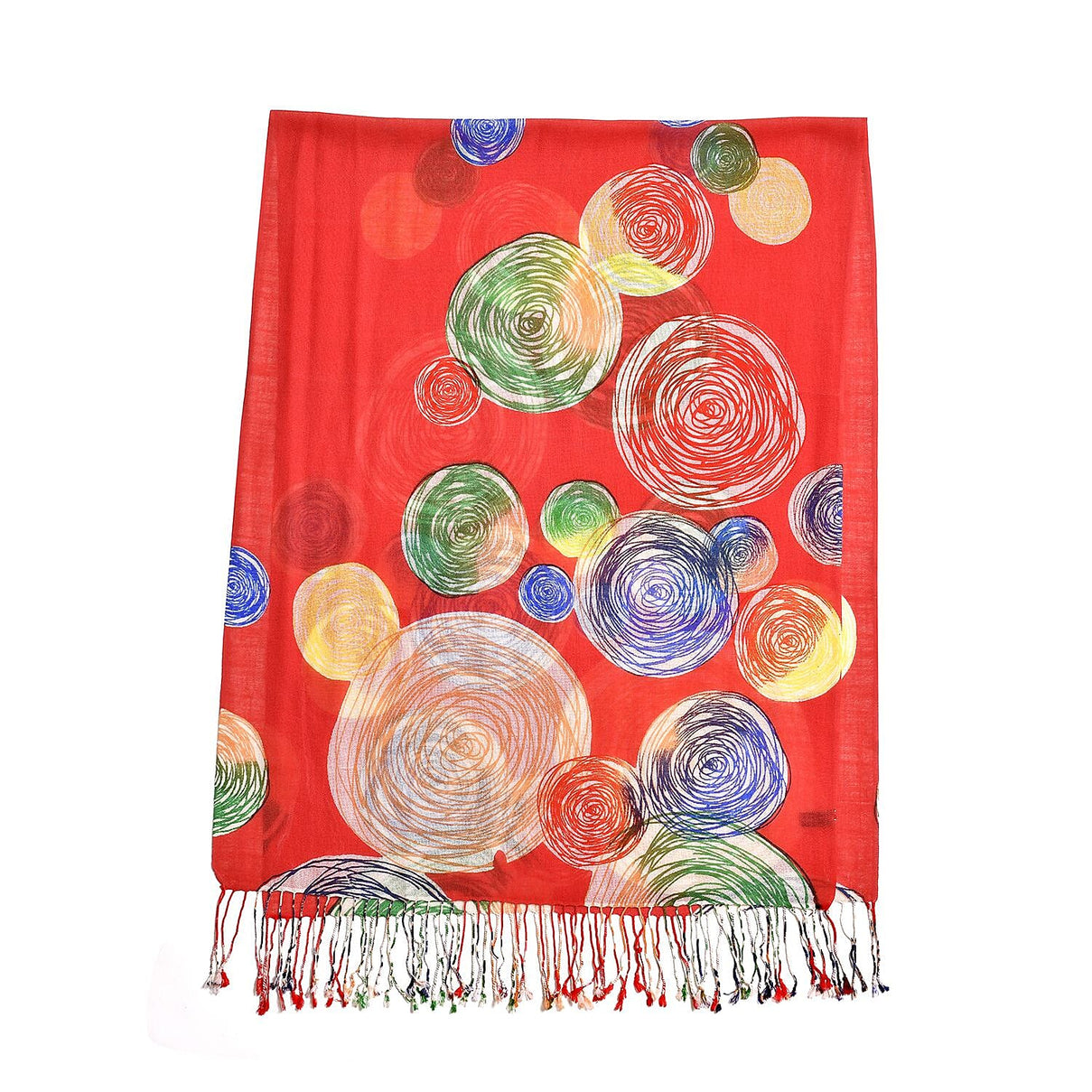 Close Out Deal - La Marey 100% Merino Wool Baseball Scarf (Size 175 x 65cm) - Red 7389652 4