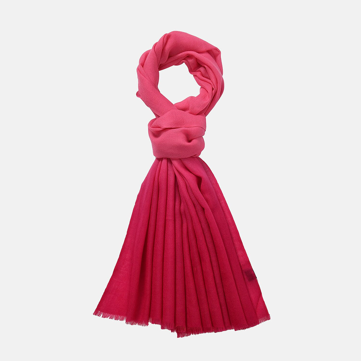 La Marey Merino Wool Printed Scarf - Pink 7850146 5