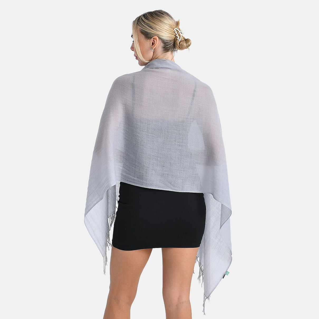 La Marey Merino Wool Scarf (170 x 65 cm) - Grey 8241169 3