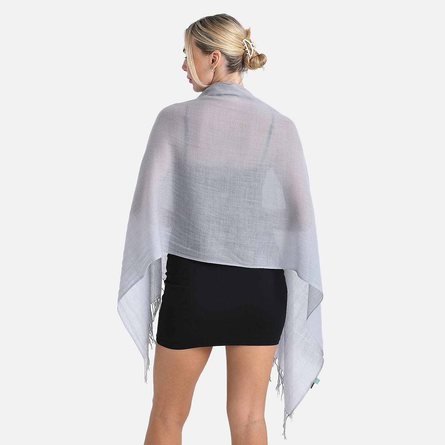 La Marey Merino Wool Scarf (170 x 65 cm) - Grey 8241169 3