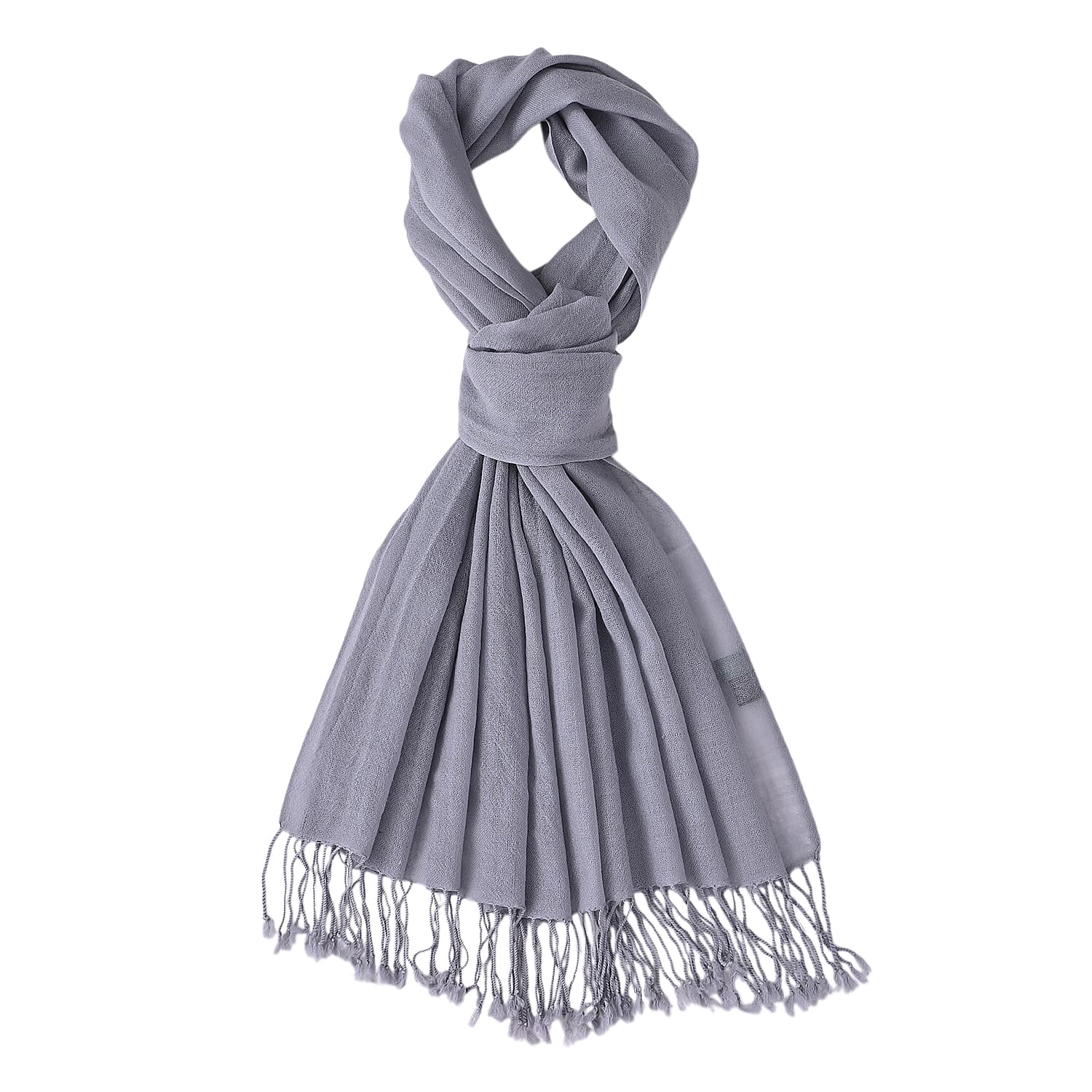 La Marey Merino Wool Scarf (170 x 65 cm) - Grey 8241169 6