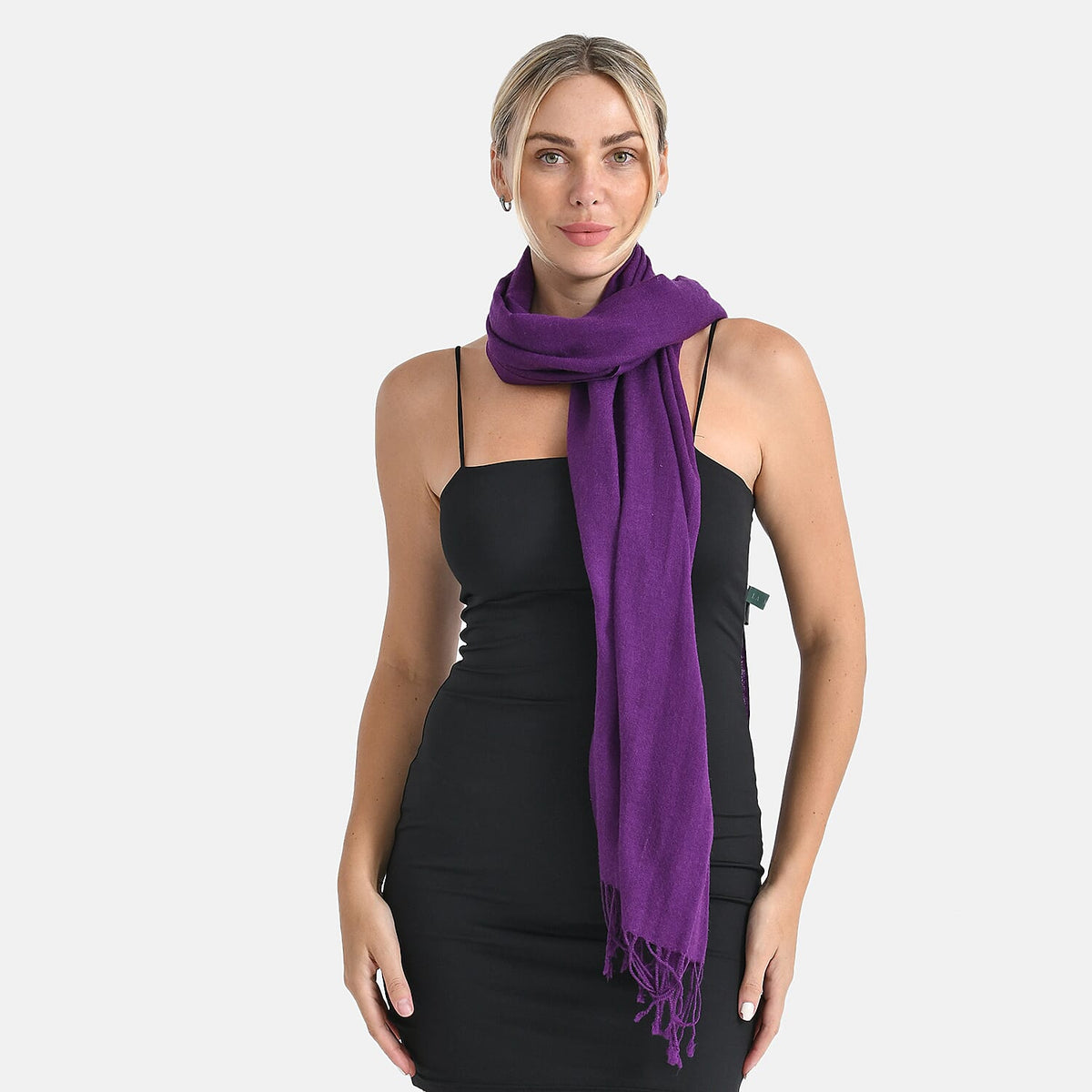 La Marey Merino Wool Scarf (170 x 65 cm) - Purple 8241166 5
