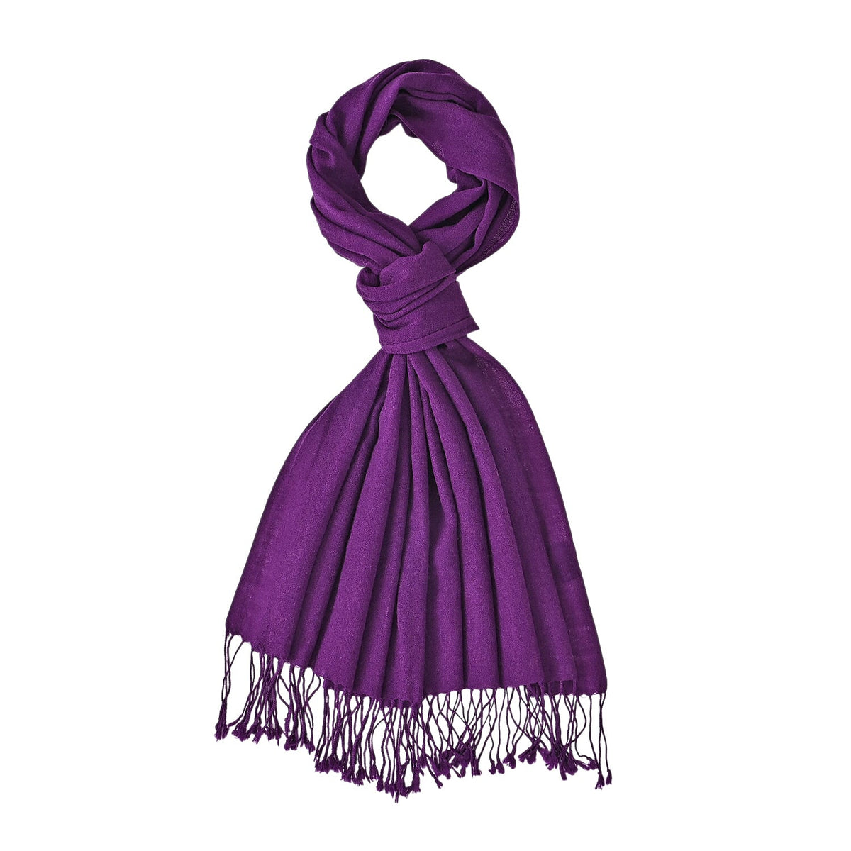 La Marey Merino Wool Scarf (170 x 65 cm) - Purple 8241166 6