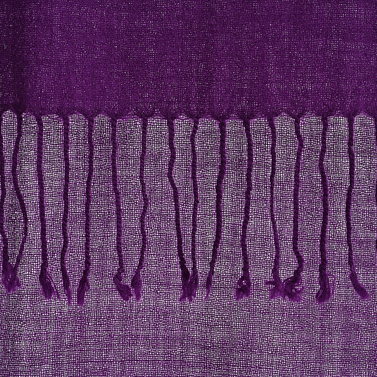 La Marey Merino Wool Scarf (170 x 65 cm) - Purple 8241166 9