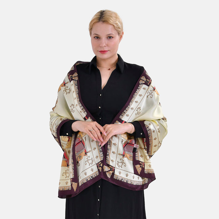 La Marey Pure Mulberry Silk Abstract Scarf 7813822 1