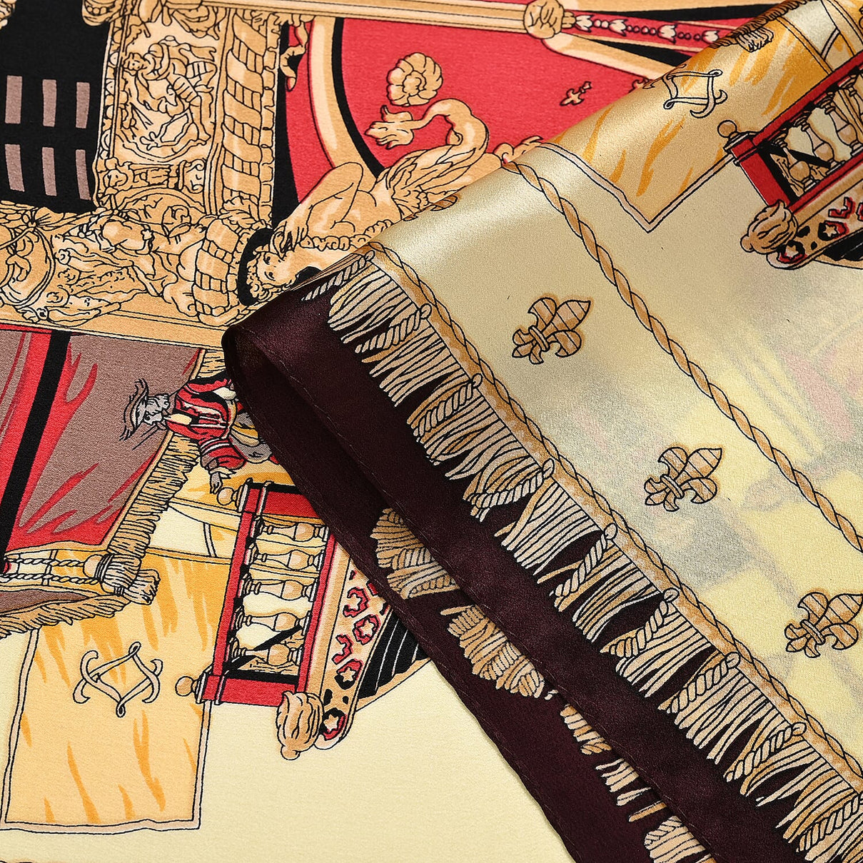 La Marey Pure Mulberry Silk Abstract Scarf 7813822 6