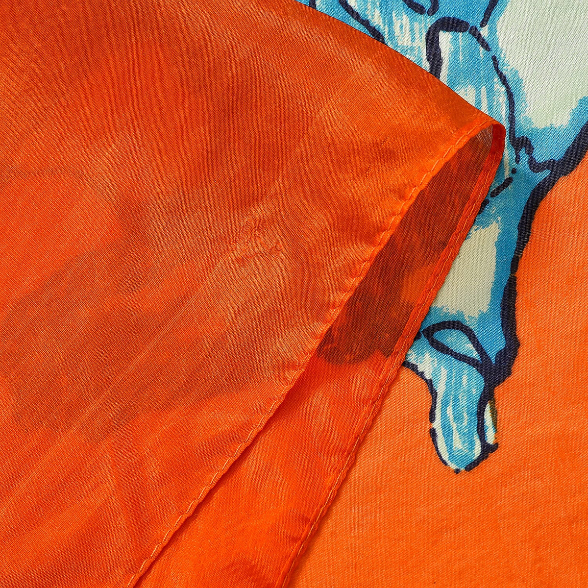 LA MAREY Painted Chiffon Pure Silk Scarf 7756632 6