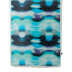 La Marey Mulberry Silk Printed Scarf (175 x 65cm) - Blue Black