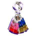La Marey Mulberry Silk Printed Scarf (175 x 65cm) - Multi Colour