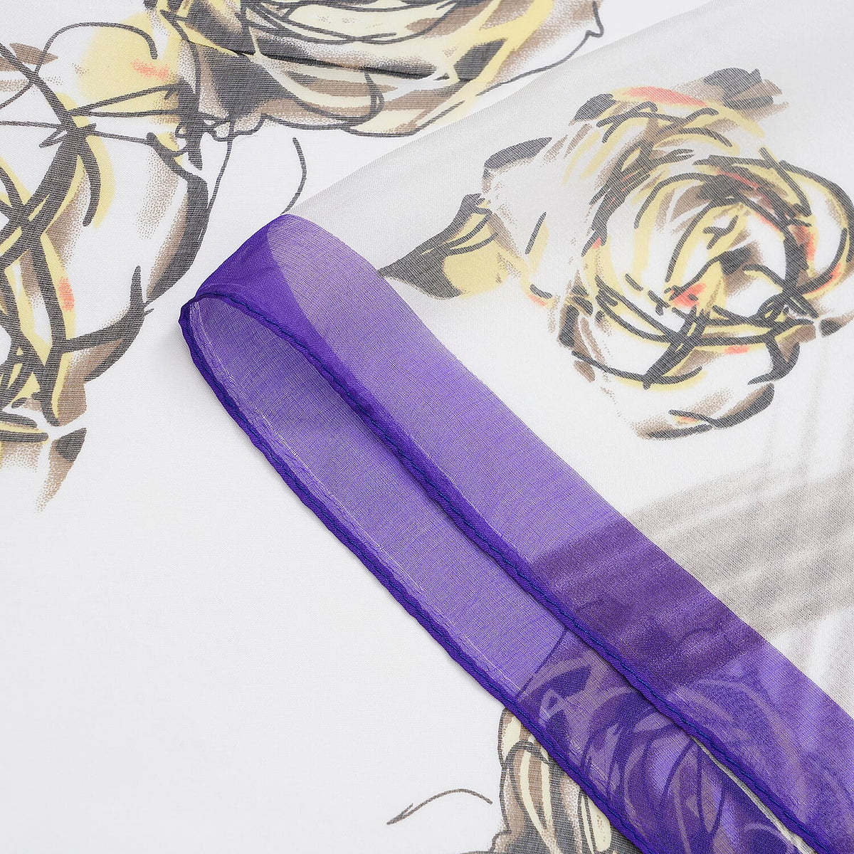 La Marey Mulberry Silk Printed Scarf (175 x 65cm) - Multi Colour V32528891 8
