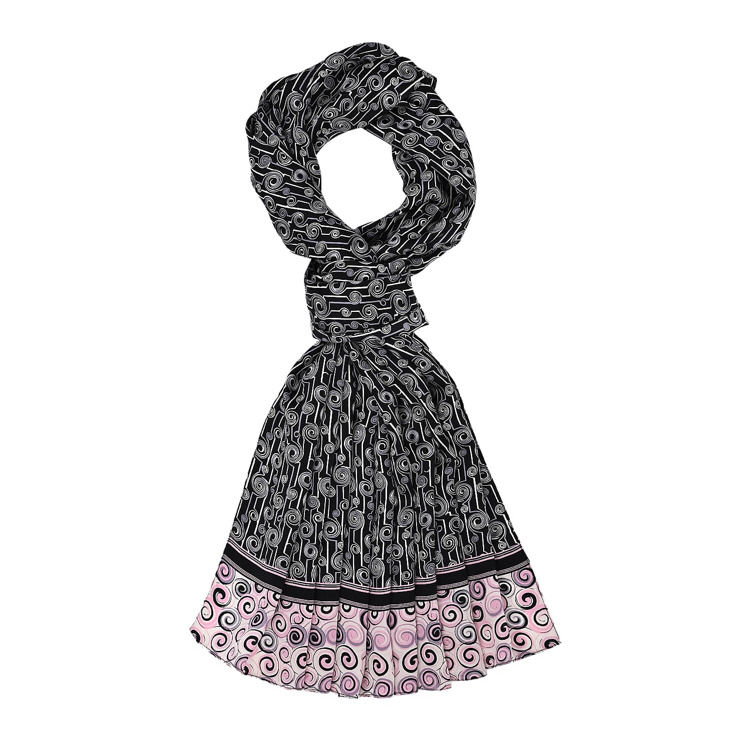 La Marey Mulberry Silk Printed Scarf 7834250 0