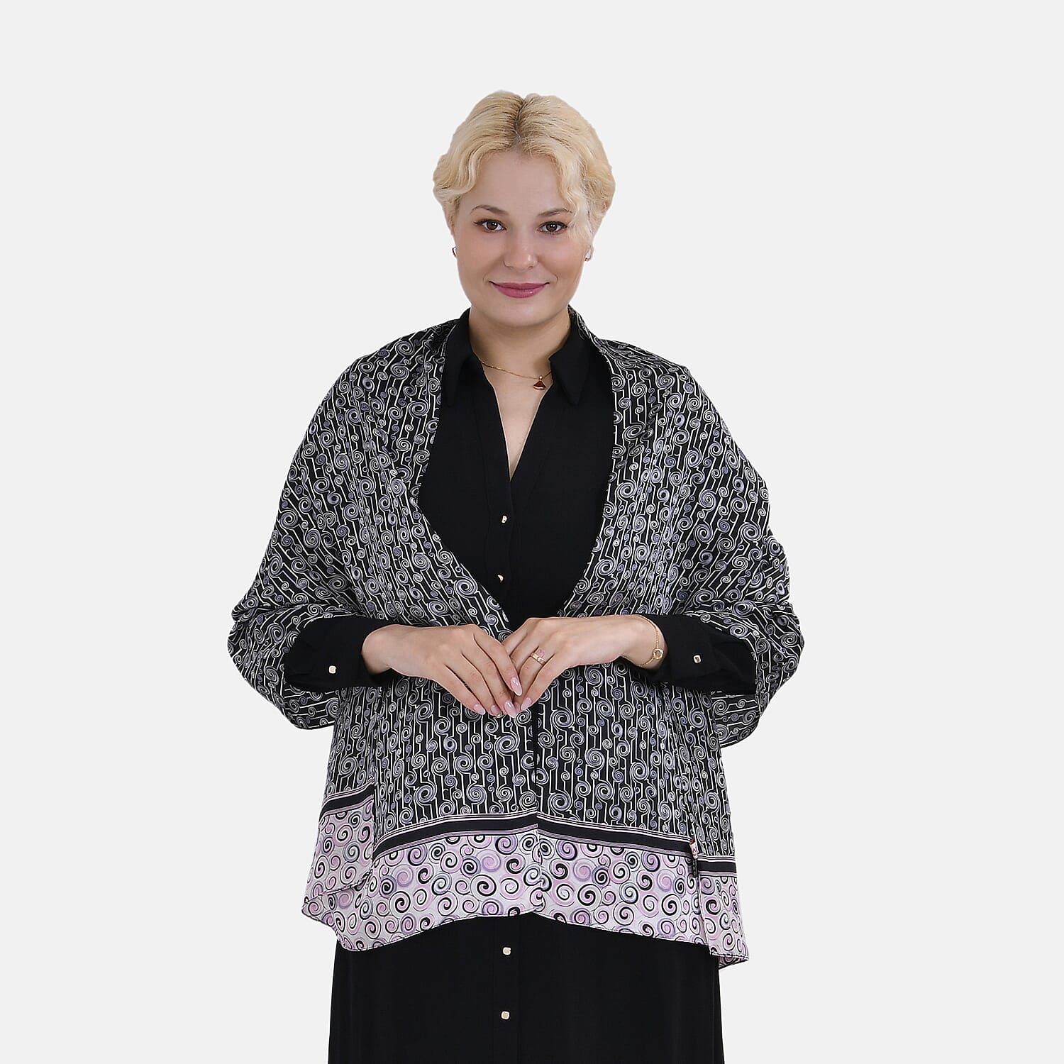 La Marey Mulberry Silk Printed Scarf 7834250 4