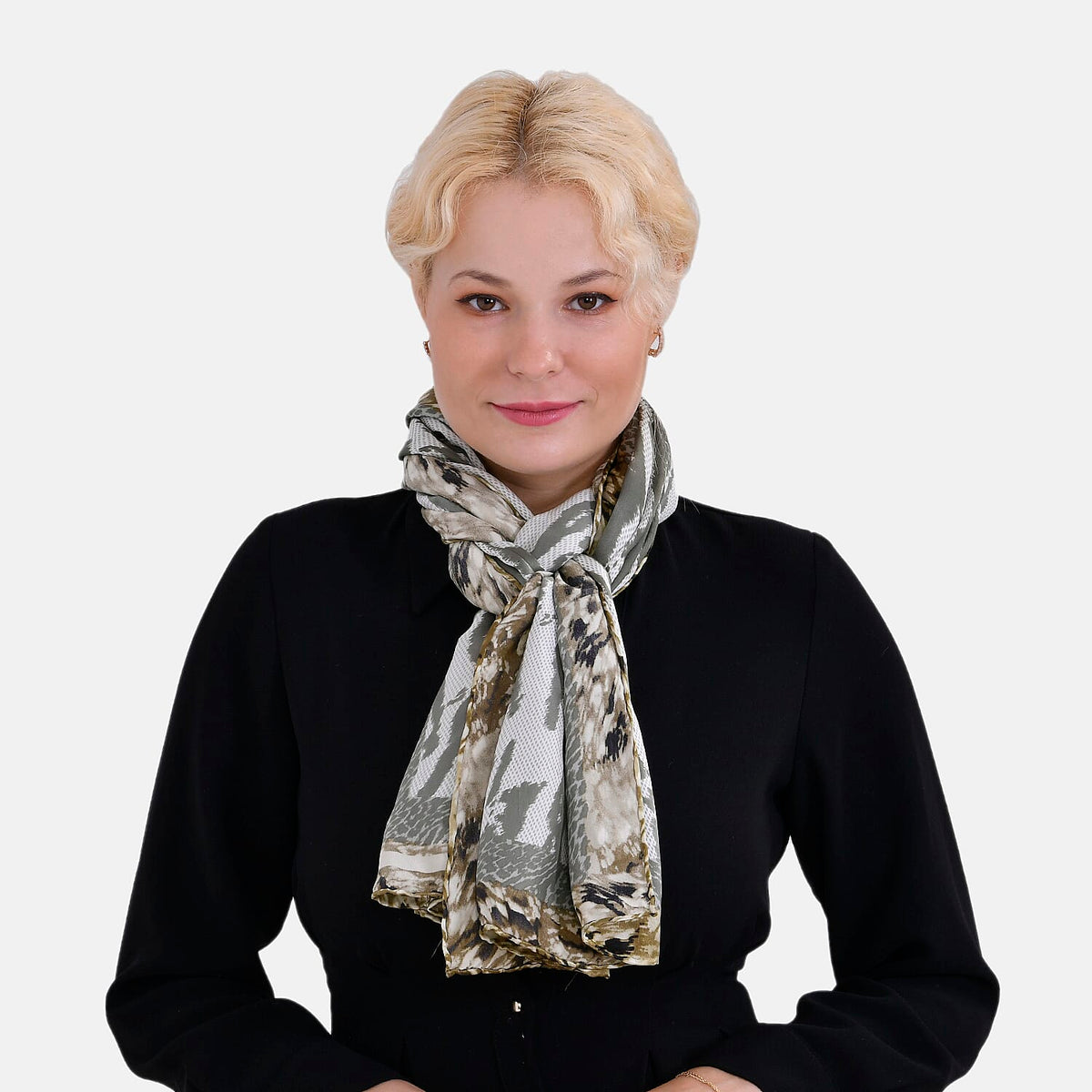 La Marey Pure Mulberry Silk Printed Scarf 7834248 3