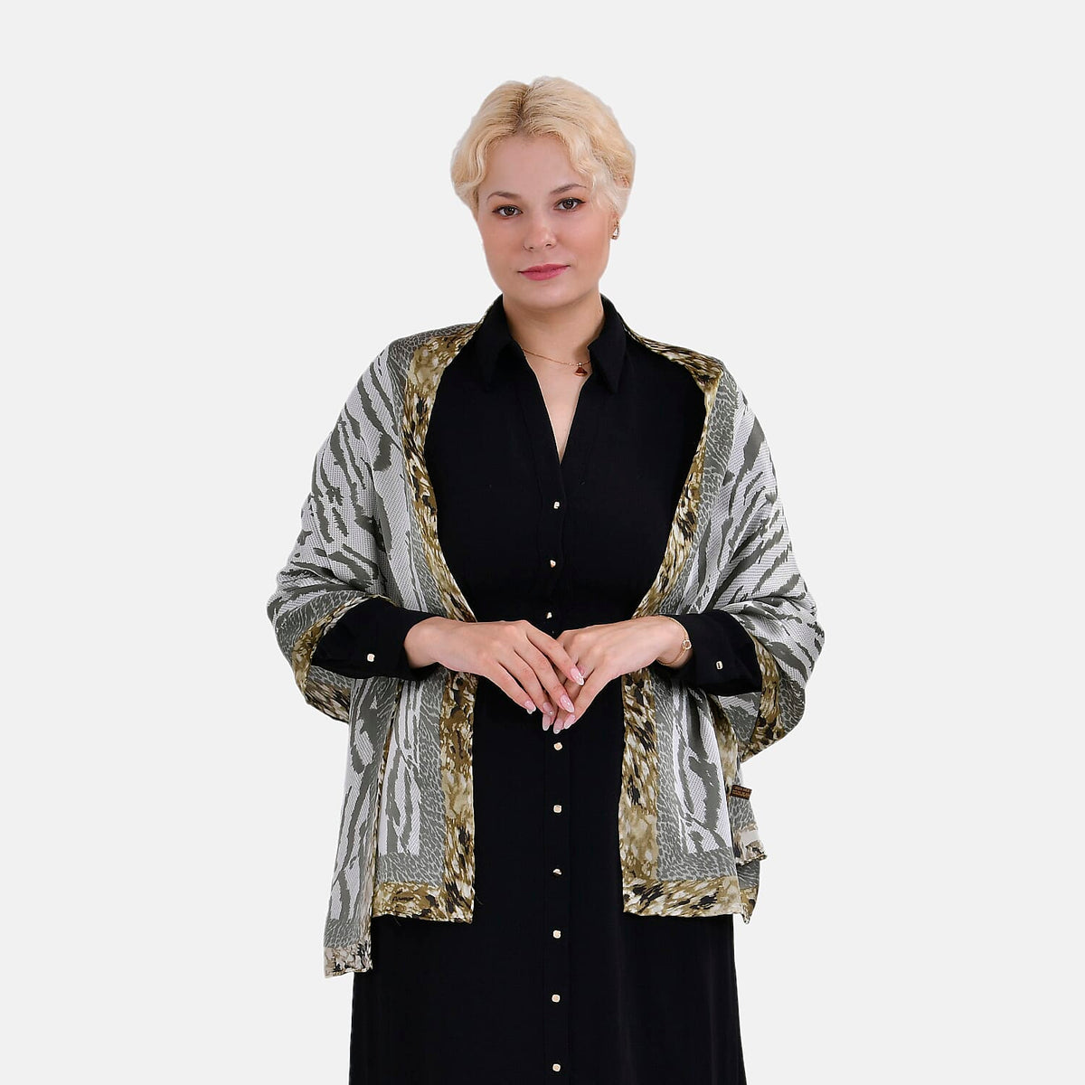 La Marey Pure Mulberry Silk Printed Scarf 7834248 4
