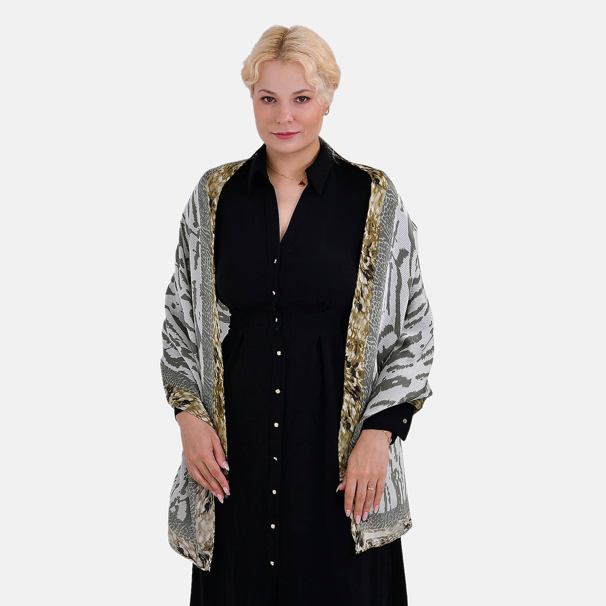 La Marey Pure Mulberry Silk Printed Scarf 7834248 5