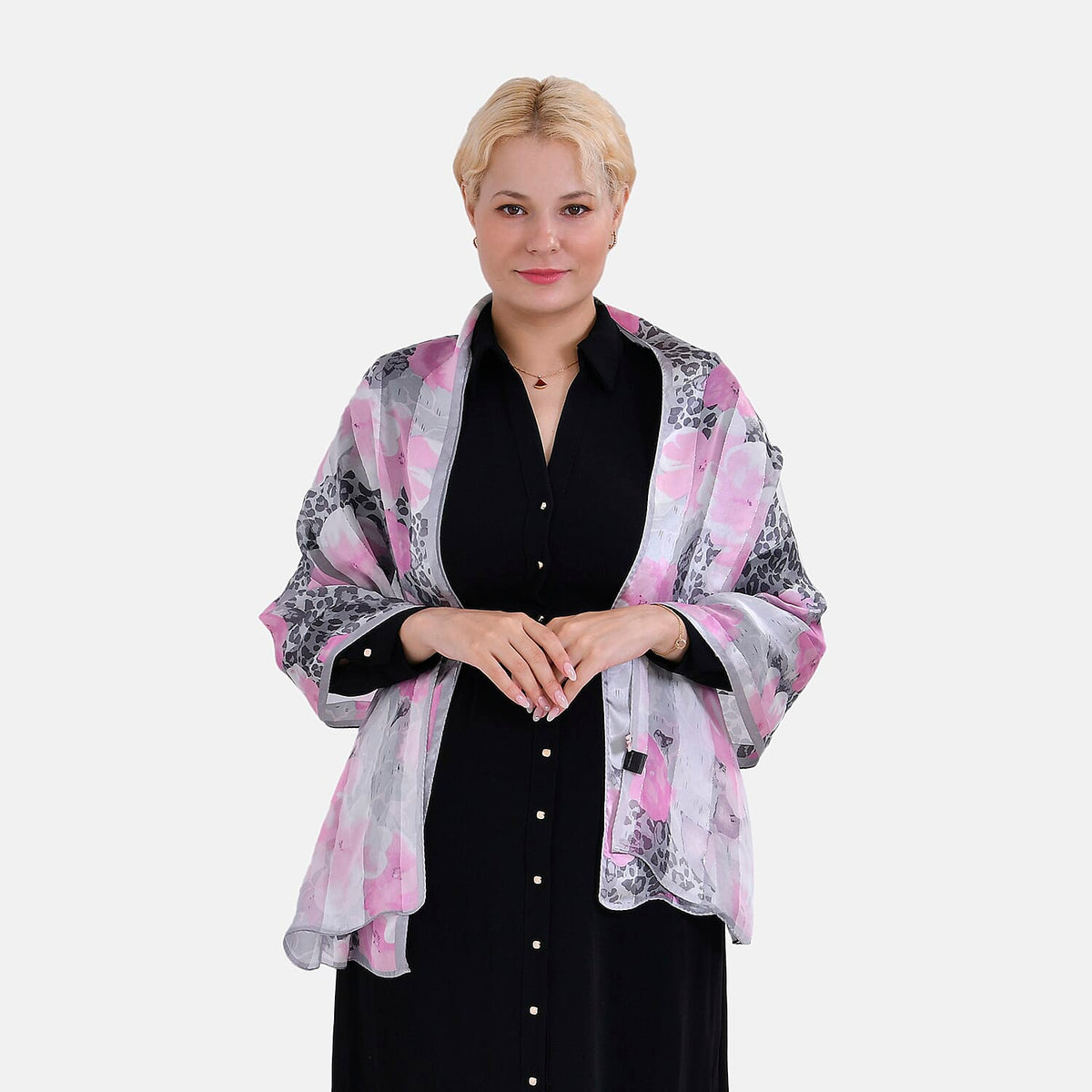 La Marey Mulberry Silk Printed Scarf 7834234 3