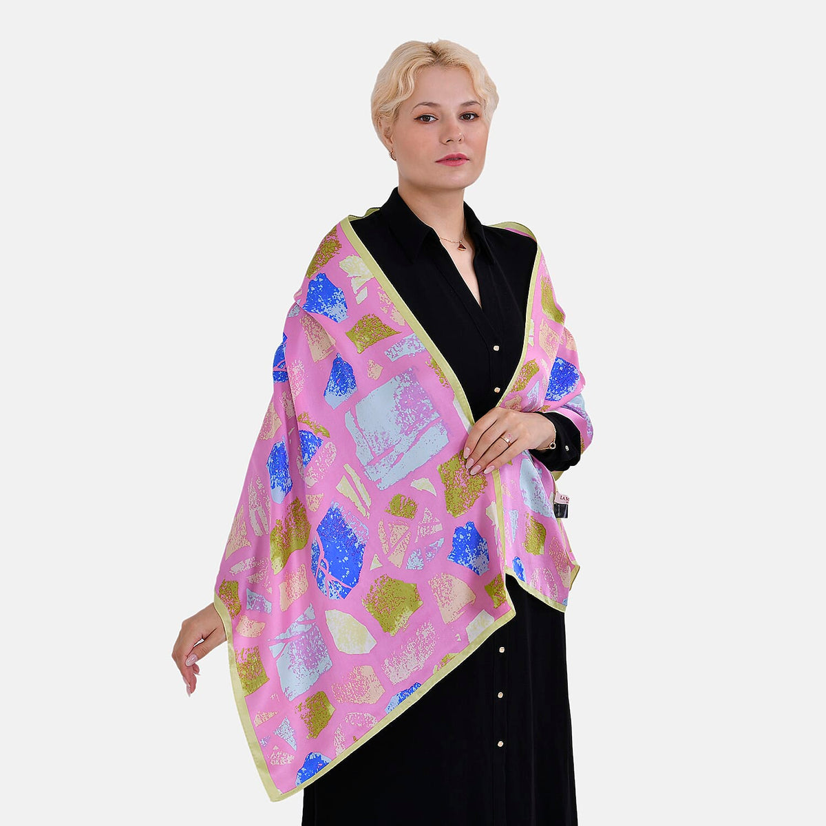 La Marey Mulberry Silk Printed Scarf 7834236 5
