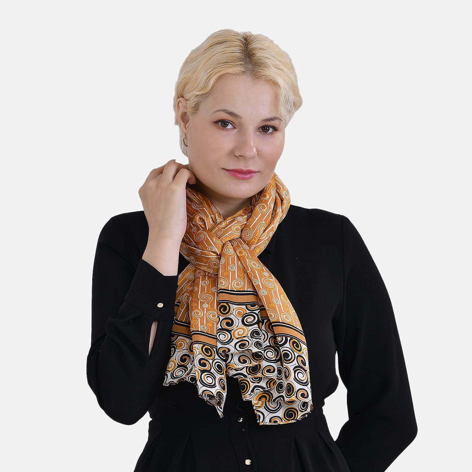 La Marey Mulberry Silk Printed Scarf 7834235 2