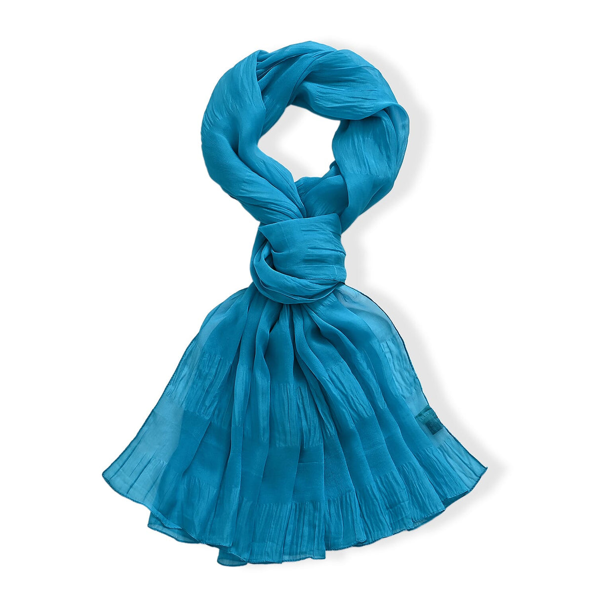 La Marey 100% Mulberry Silk Scarf (199 x 98cm) - Blue 8525911 5