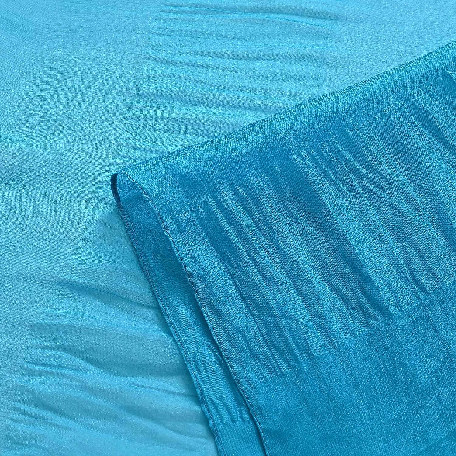La Marey 100% Mulberry Silk Scarf (199 x 98cm) - Blue 8525911 7