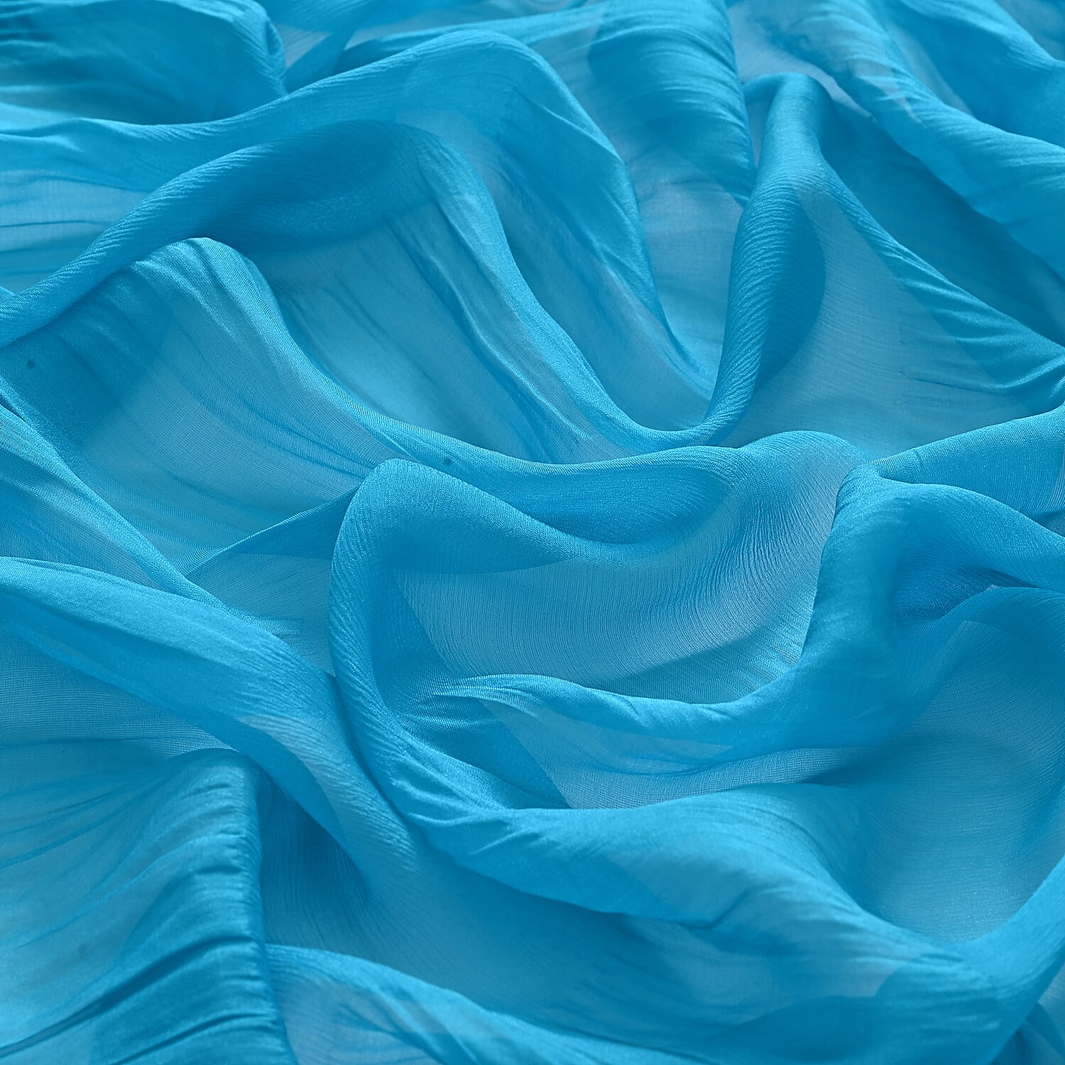 La Marey 100% Mulberry Silk Scarf (199 x 98cm) - Blue 8525911 8