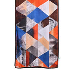 La Marey 100% Mulberry Silk Printed Scarf (170 x 55cm) - Multicolour