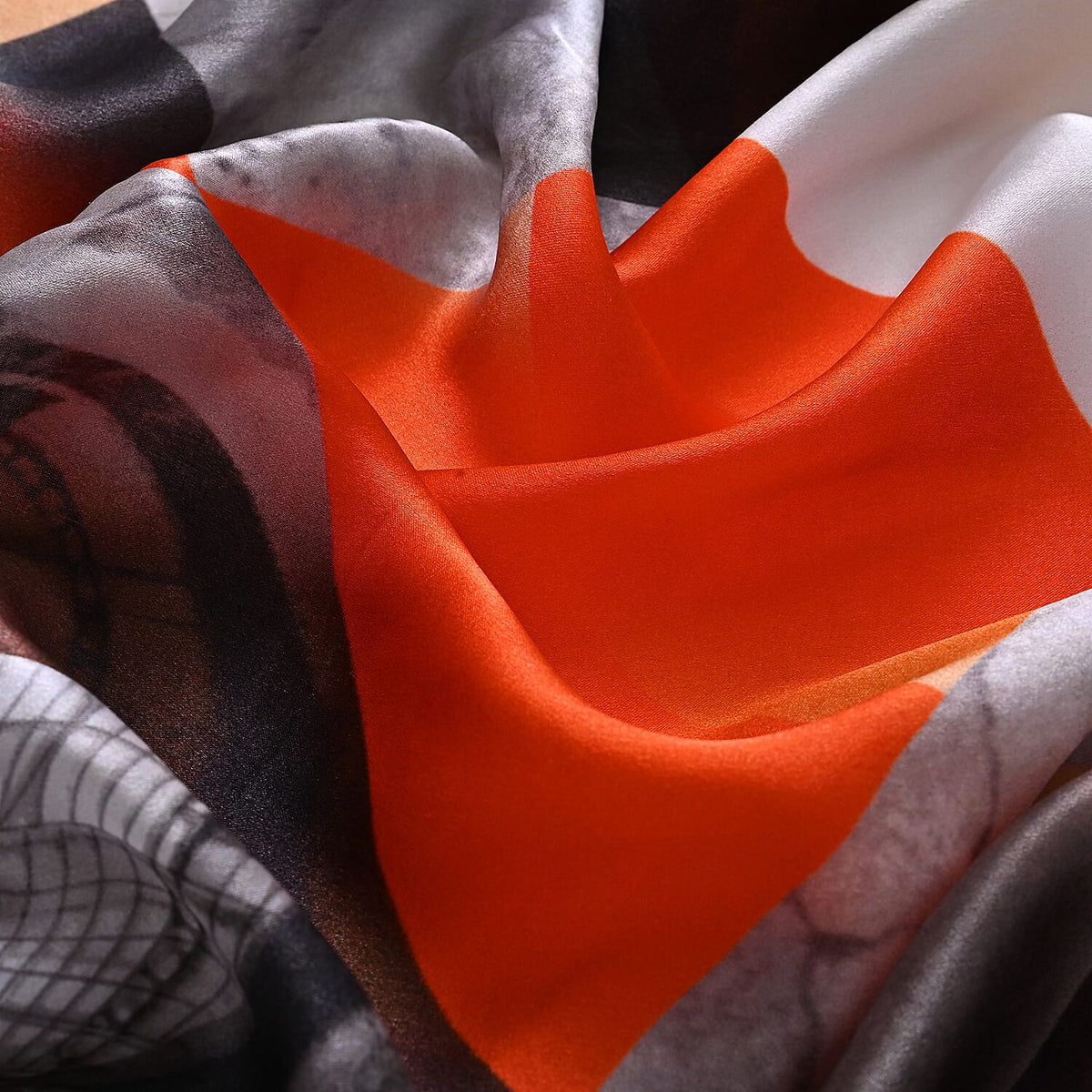 La Marey 100% Mulberry Silk Printed Scarf (170 x 55cm) - Multicolour V32556518 8