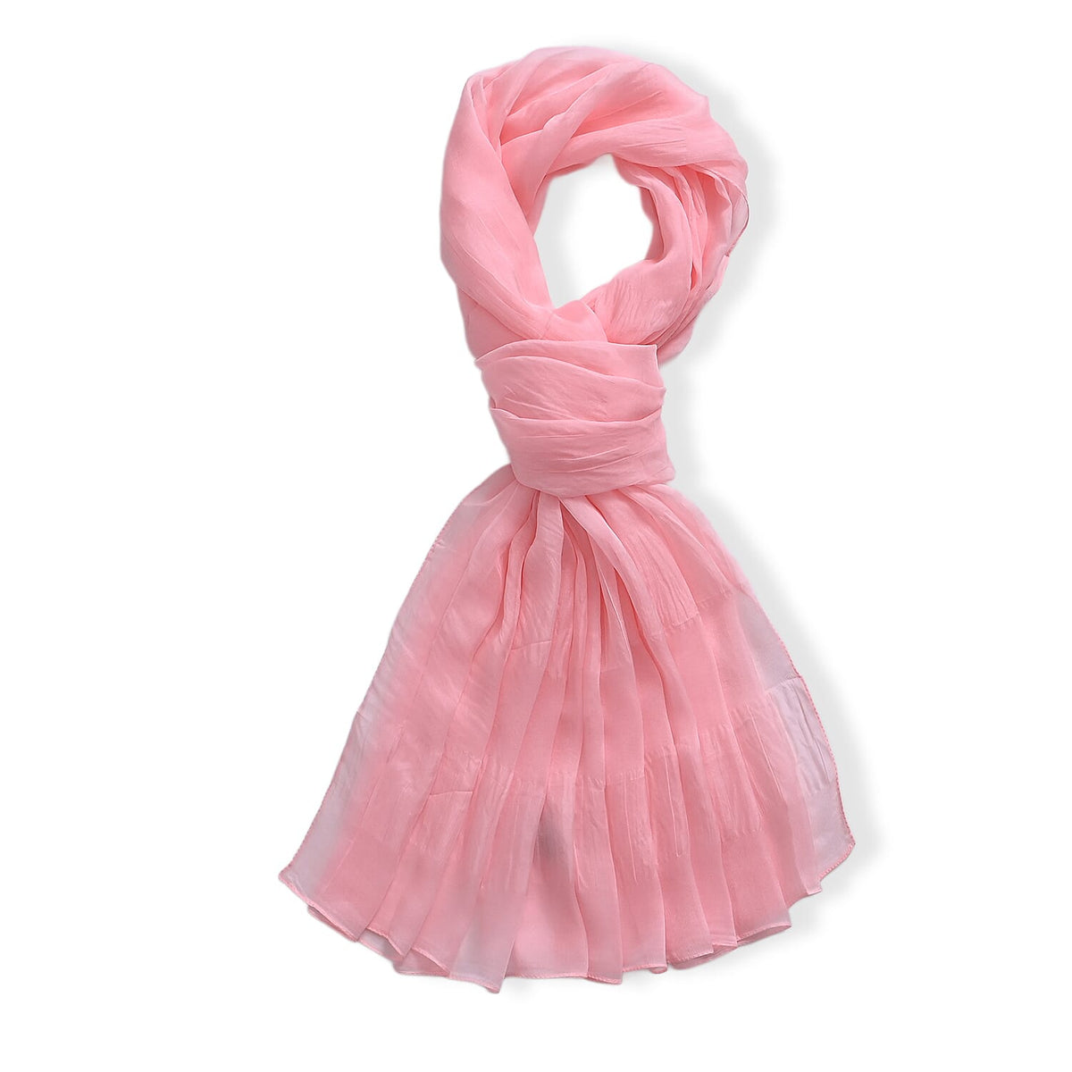 La Marey 100% Mulberry Silk Scarf (196 x 97cm) - Pink V32577080 5