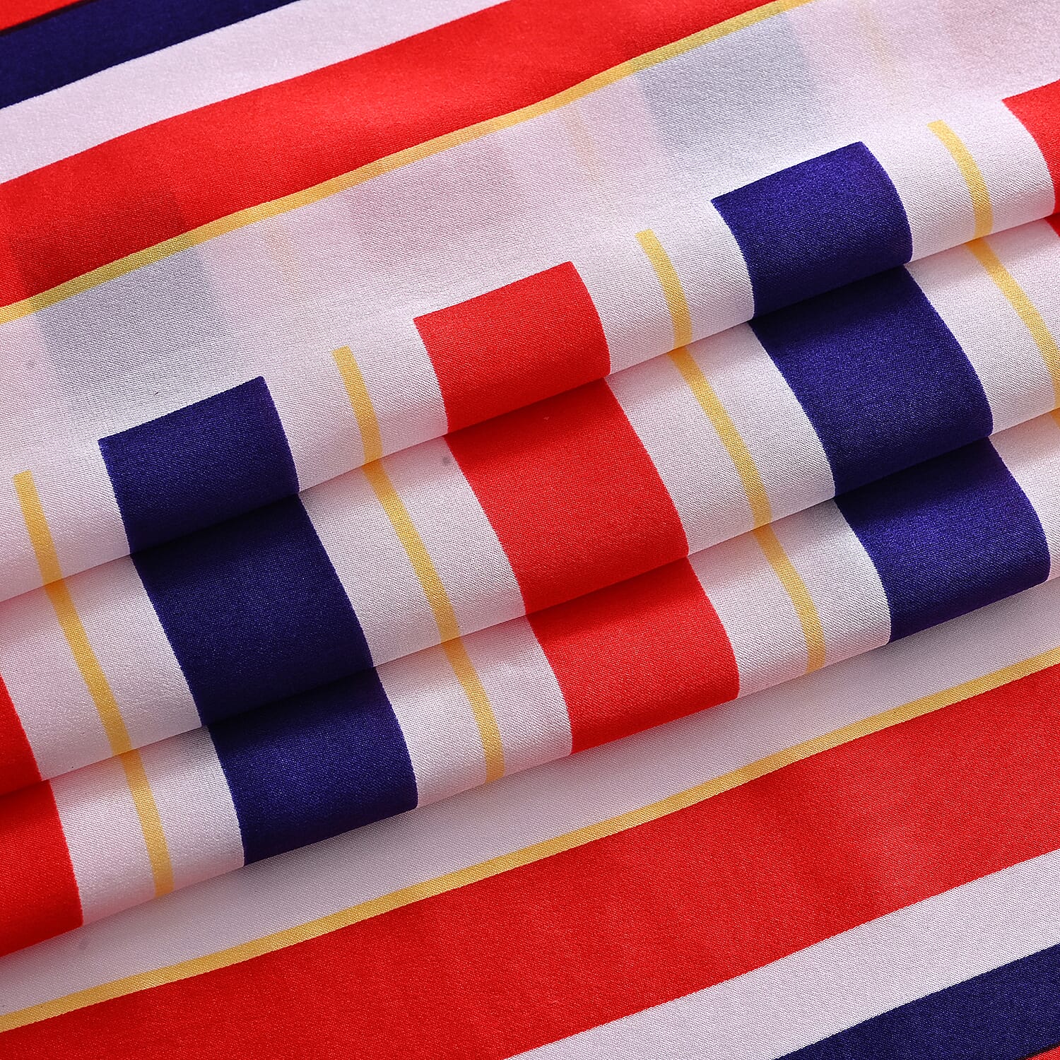 La Marey 100% Mulberry Silk Scarf (70 x 70cm) - Red &amp; Navy 8525913 8