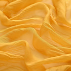 La Marey 100% Mulberry Silk Scarf (198 x 98cm) - Yellow
