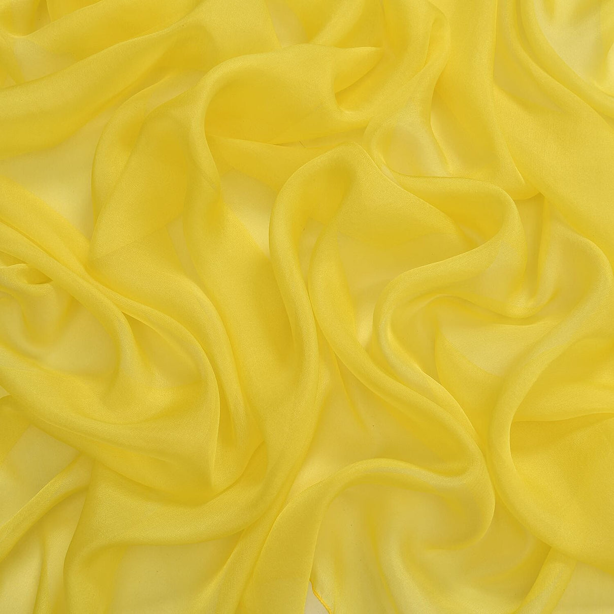 LA MAREY 100% Mulberry Silk Solid Scarf (Size 180x110 cm) - Yellow 7669430 7