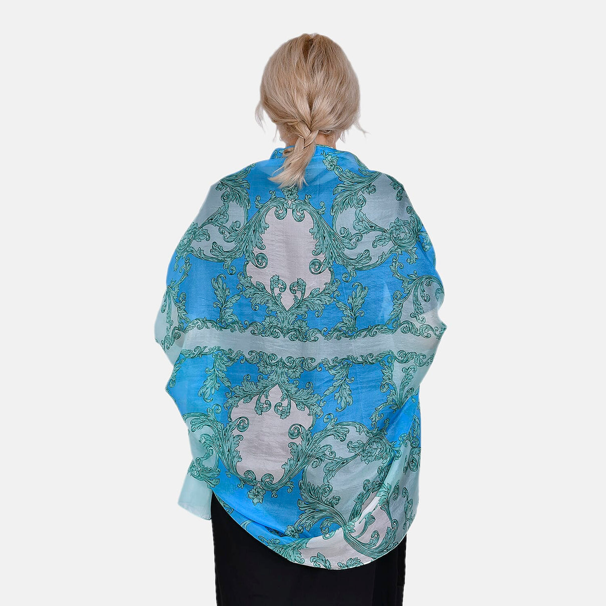 La Marey Pure Mulberry Silk Tie and Dye Scarf 7756625 2