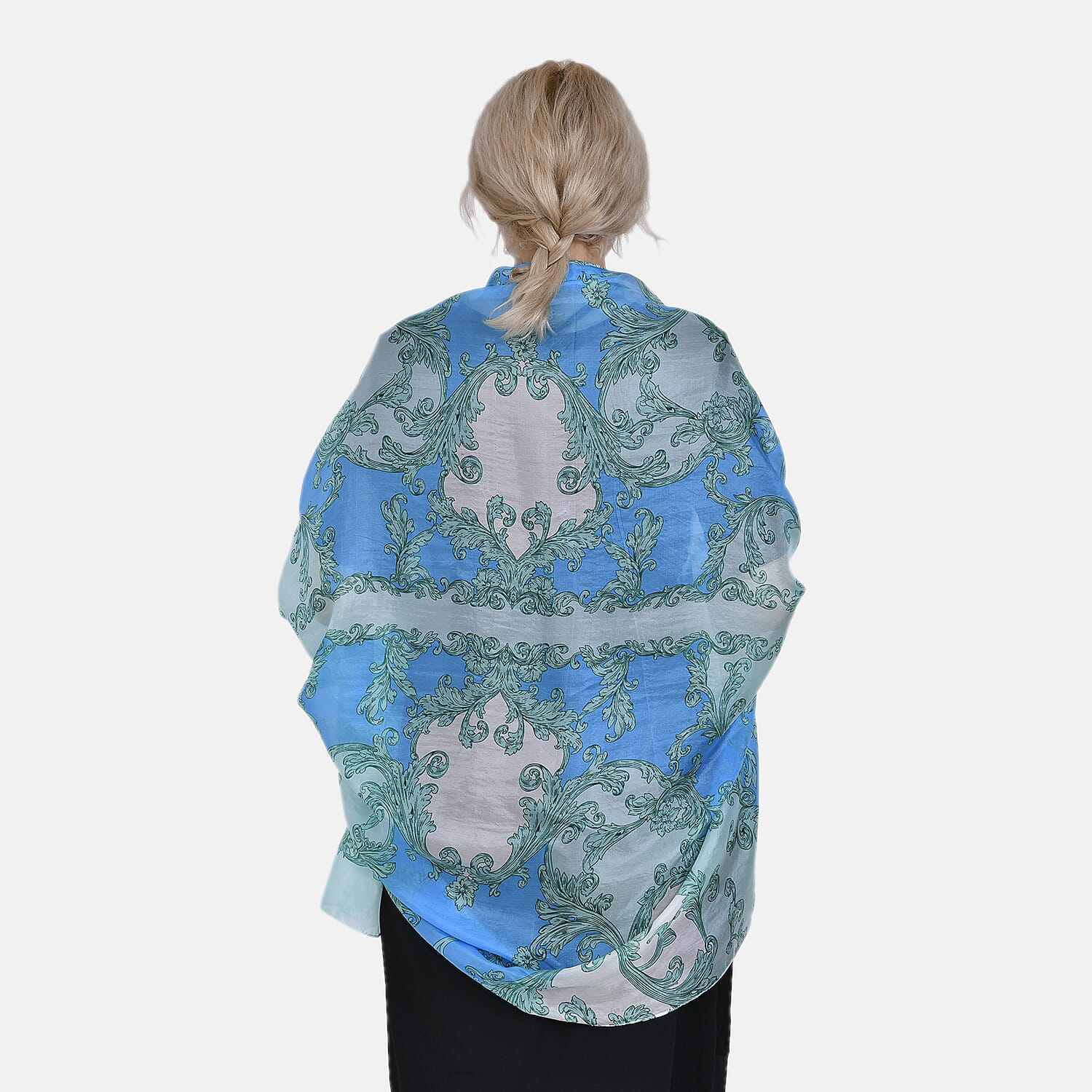 La Marey Pure Mulberry Silk Tie and Dye Scarf 7756625 2