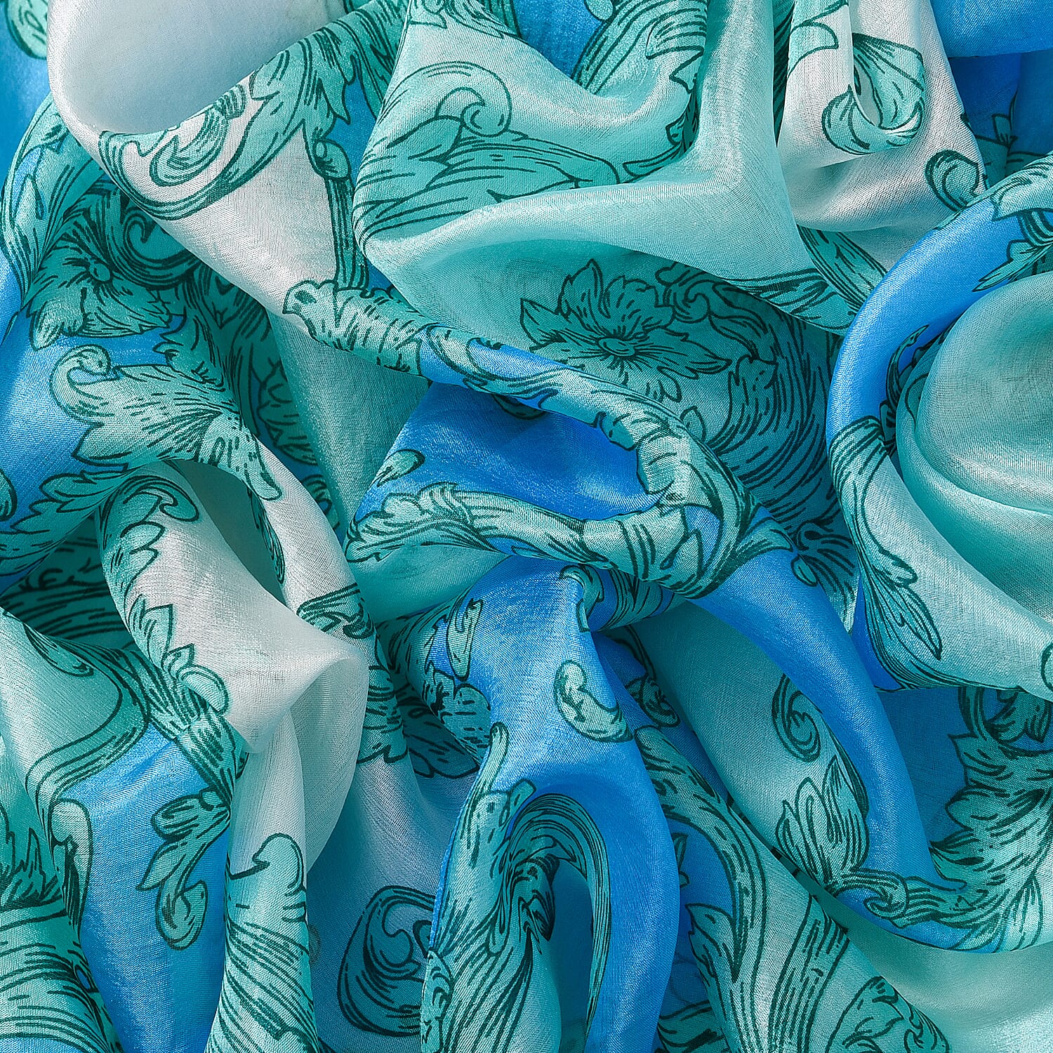 La Marey Pure Mulberry Silk Tie and Dye Scarf 7756625 7
