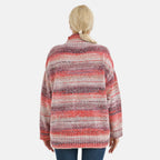 La Marey Acrylic Striped Sweater - Red
